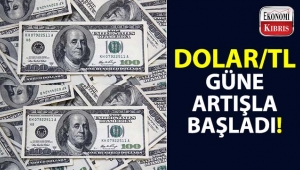 Dolar/TL güne artışla başladı...