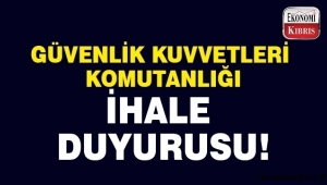 Güvenlik kuvvetleri komutanlığı ihale duyurusu...