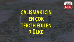 Çalışmak için tercih edilen ülkeler...