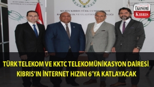 Kuzey Kıbrıs'ın internet hızı 6 kat artacak...