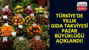 Türkiye'de yıllık gıda takviyesi pazar büyüklüğü açıklandı!..