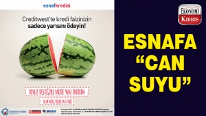 Creditwest Bank'tan esnafa can suyu..