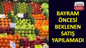 Lefkoşa pazarında beklenen satış yapılamadı. 