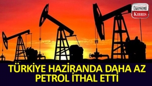 Türkiye, Haziran ayında daha az petrol ithal etti. 