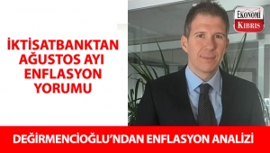 İktisatbanktan ağustos ayı enflasyon değerlendirmesi...