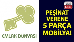 Emlak Dünyası, satışını yaptığı Nicosia Royal City projesi için peşinat verene mobilya hediye ediyor!..