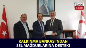 KKTC Kalkınma Bankası, sel felaketi mağdurları için bağışta bulundu!..
