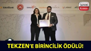 Tekzen, Capital ve Ekonomist Dergileri tarafından düzenlenen ödül töreninde birincilik ödülü aldı!..