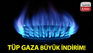 Tüp gaza büyük indirim!