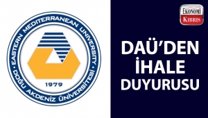 DAÜ'den ihale duyurusu...