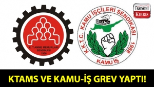 KTAMS ve KAMU-İŞ, Girne Mahkemesinde uyarı grevi yaptı!..