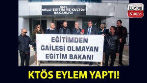 KTÖS, Milli Eğitim ve Kültür Bakanlığı önünde eylem yaptı!