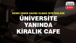 İş kurmak isteyenler için üniversite yanında kiralık cafe..