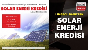 Solar enerji kredisi Limasol Bank'ta..