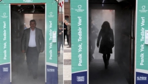 Ordu'da Covid-19 virüsüne karşı 'dezenfeksiyon tüneli' kuruldu! işte detaylar...