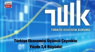 Türkiye ekonomisi üçüncü çeyrekte yüzde 7,4 büyüdü! İşte detaylar...