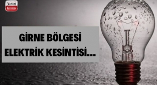 Girne bölgesi elektrik kesintisi! İşte detaylar...