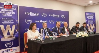 Creditwest Bank, uluslararasi iso/iec 27001:2013 bilgi güvenliği yönetim sistemi sertifikasi aldi! İşte detaylar...