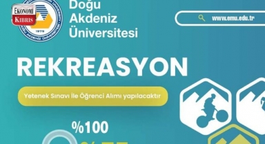 Doğu Akdeniz Üniversitesi (DAÜ) rekreasyon lisans programı yetenek sınavı ile öğrenci alacak! İşte detaylar...