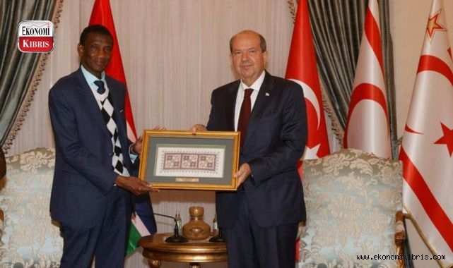 Cumhurbaşkanı Ersin Tatar Gambiya Devlet Başkan Yardımcısı Badara Alieu Joof'u