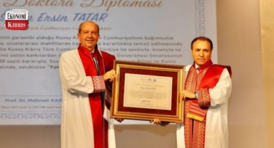 Cumhurbaşkanı Tatar’a Afyonkarahisar’da fahri doktora takdim edildi! İşte detaylar...