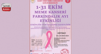 KKTC Sağlık Bakanlığı, “Meme Kanseri Farkındalık Ayı” kapsamında etkinlik düzenliyor! İşte detaylar...