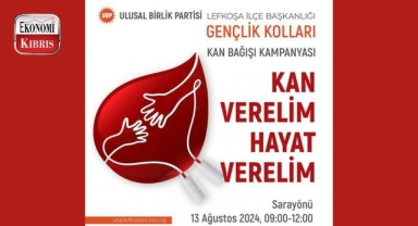 UBP Lefkoşa İlçesi yarın kan bağış kampanyası düzenliyor! İşte detaylar...