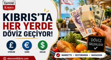 Kıbrıs'ta Euro, Sterlin ve Dolarla Alışveriş Mümkün