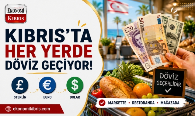Kıbrıs'ta Euro, Sterlin ve Dolarla Alışveriş Mümkün